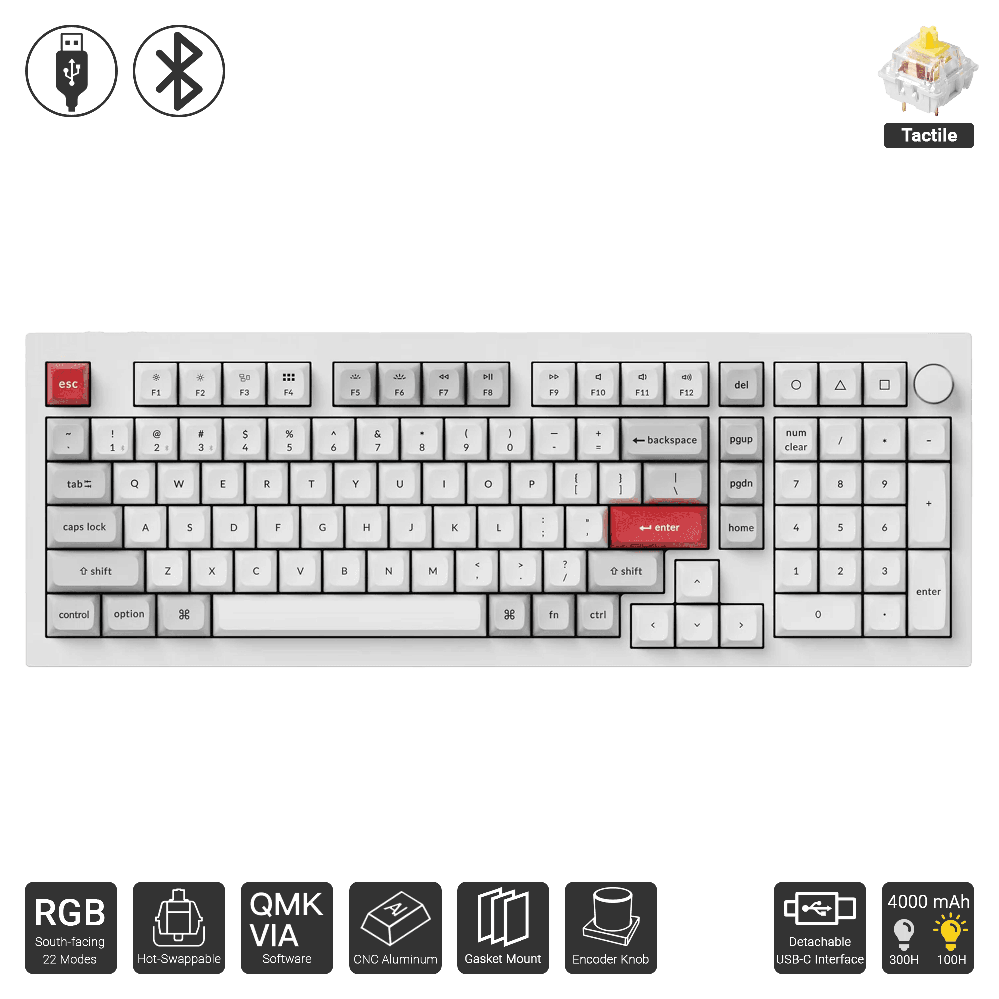 Keychron Q5 Pro Fully Assembled (Knob Version) TK Computer KH, Cambodia