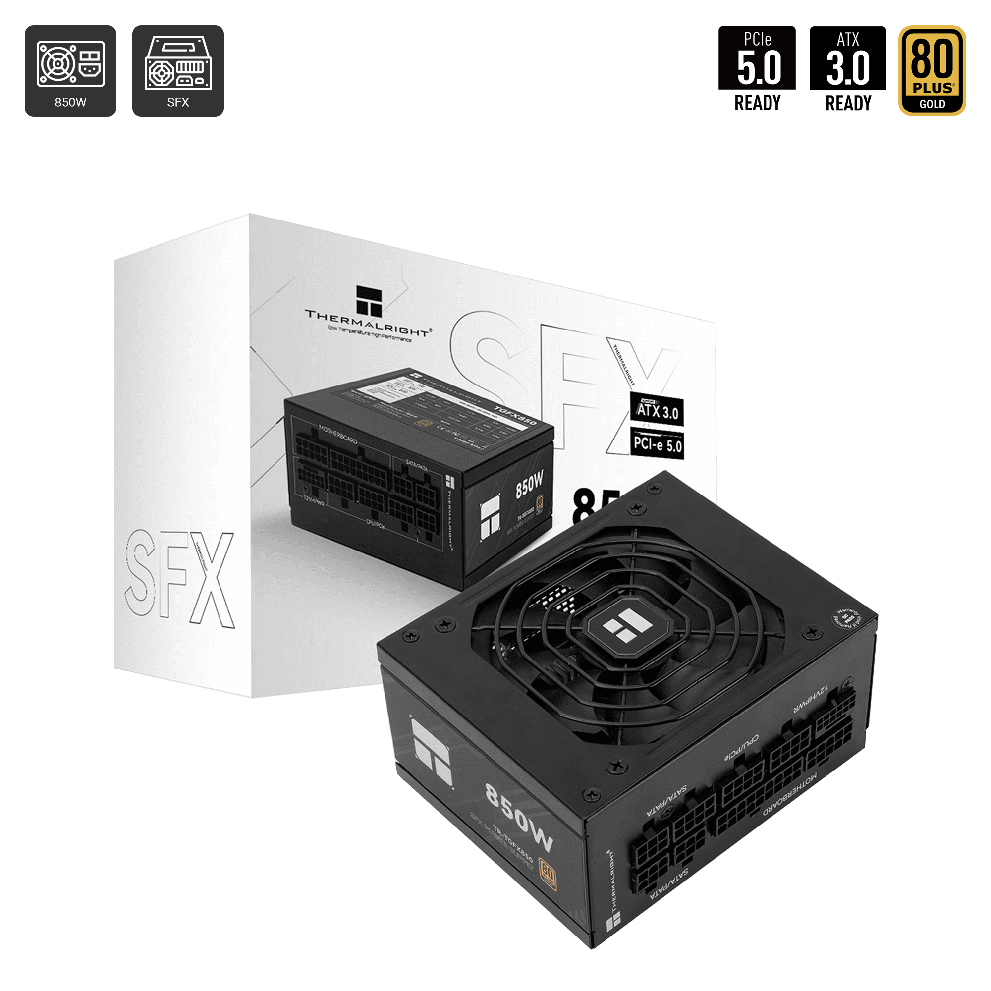 FU米米様　Thermalright TR-TGFX850 電源ユニット 本体 TR-TGFX850 80 Plus Gold SFX Power Supply (850W) - TK Computer KH