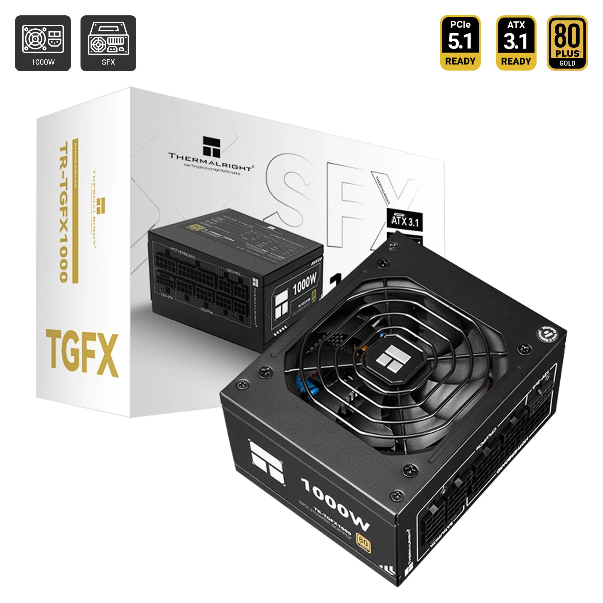 TR-TGFX1000 80 Plus Gold SFX Power Supply (1000W) - TK Computer KH