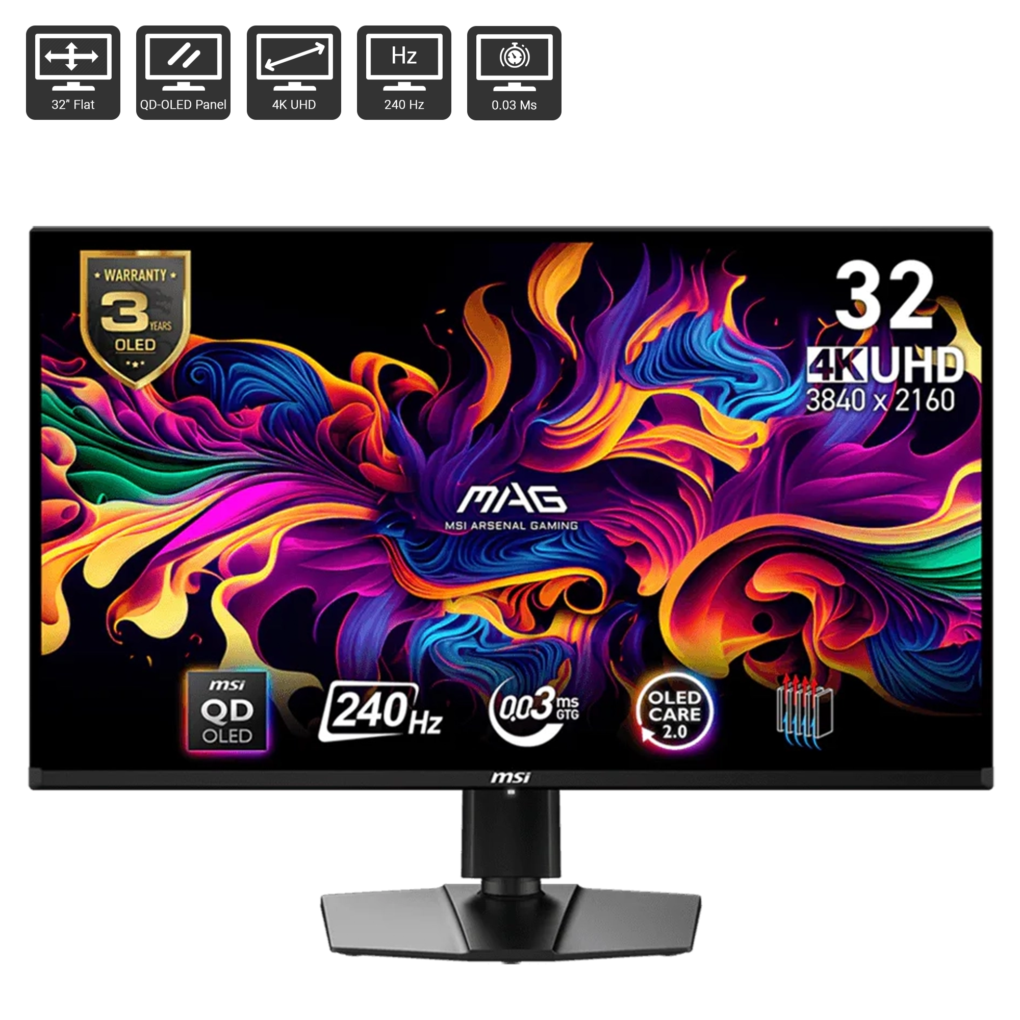 美品 MSI MAG 321UPX QD-OLED WH 販売 MAG 321UPX QD-OLED - TK