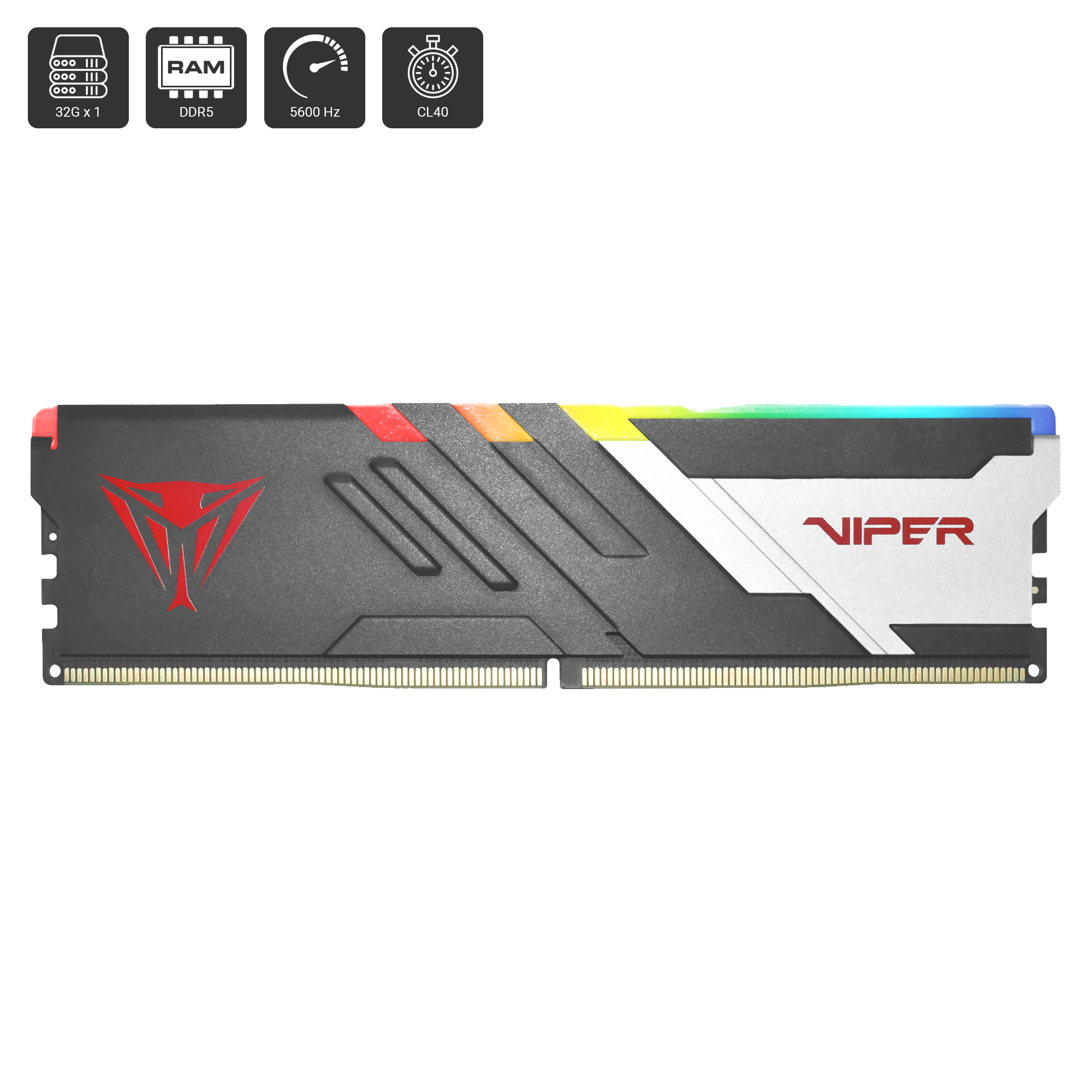 Viper Venom RGB DDR5 32G (32G x 1) - TK Computer KH, Cambodia