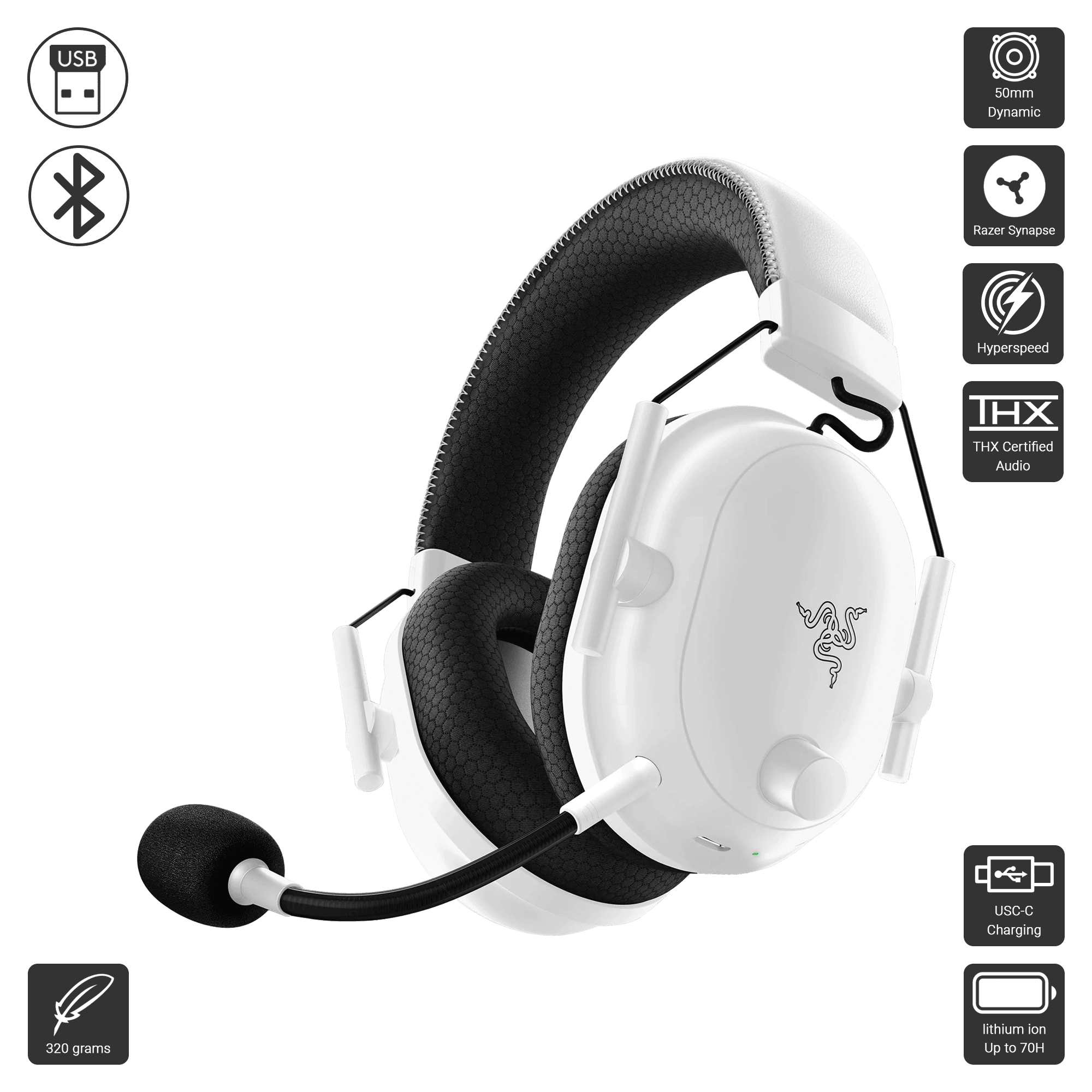 Razer BlackShark V2 Pro White アップグレードモデル Amazon.co.jp: Razer(レイザー) BlackShark V2 Pro White